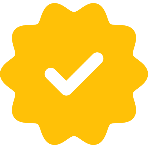 verified button for mahligai cinta (gold)