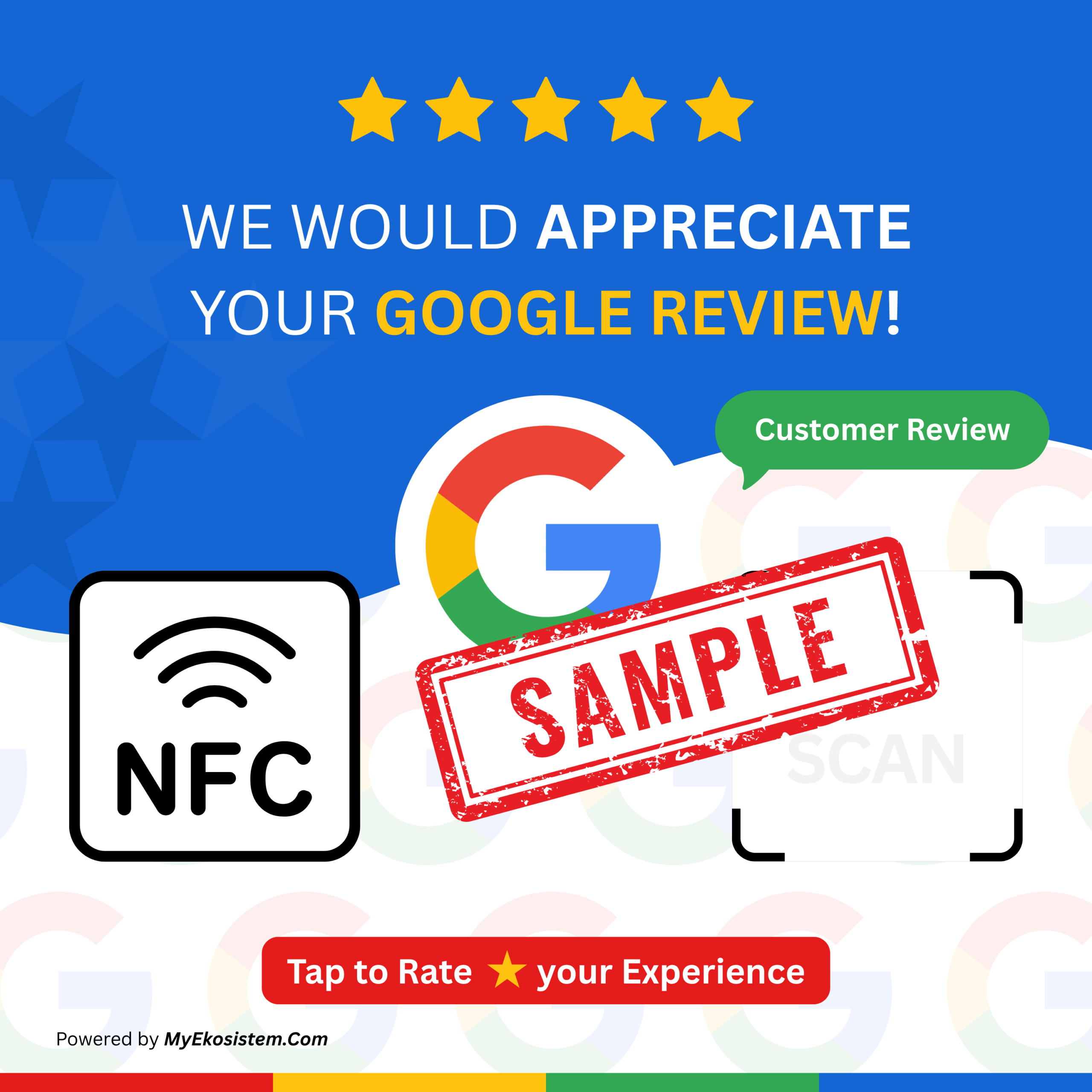 Card Google Review NFC by My Ekosistem